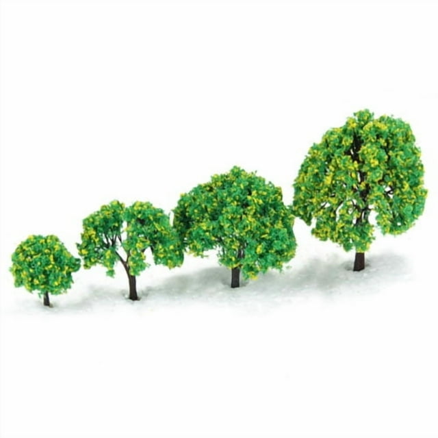 4 Uds modelo de árbol con diseño de tren paisaje de parque paisaje de juego de 1,6-3,94 Hugo Árboles modelo