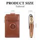 thumbnail image 3 of Cartera delgada minimalista para hombres y mujeres con bloqueo RFID bolsillo frontal de cuero con clip para dinero JAMW Sencillez, 3 of 5