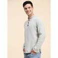 thumbnail image 5 of SKAVIJ Men’s Handloom Cotton Henley Casual Long Sleeve Wooden Loop Button Casual Summer Yoga Outfits, 5 of 6