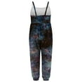 thumbnail image 4 of HAOTAGS Baby Girl Jumpsuit One Piece Sleeveless Strap Romper Graphic Print Pant with Pockets Summer Outfit Clothes Black Size 5-6 Years, 4 of 5