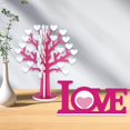thumbnail image 3 of Letrero de mesa de madera para el Día de San Valentín, letreros de árbol de amor, centro de mesa romántico, decoración de boda, decoración para fiesta de compromiso, 3 of 5