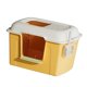 thumbnail image 5 of Caja de arena para gatos con tapa, bandeja de arena para gatos, inodoro grande para gatos con cubierta elevada, orinal para gatos pequeños y medianos, Amarillo Yinane Bandeja de arena para gatos con capucha, 5 of 8