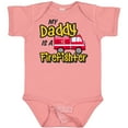 thumbnail image 3 of Inktastic My Daddy is a Firefighter with Fire Truck Boys or Girls Baby Bodysuit, 3 of 5