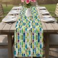 thumbnail image 6 of Table Runners 72 Inches Long Dress Scarves, Blue Green Farmhouse Kitchen/Dining Table Decor Table Runner, Coffee Tablerunners, Ink Painting Modern Abstract Art 13x72 Inch, 6 of 9