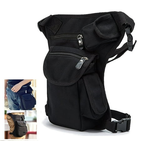 Cycling Fanny Pack CAMTOA New Canvas Sports Racing Drop Leg Bag /Waist Bag /Fanny Pack for Man Woman Motorcycle Cycling Workout Vacation Hiking ()