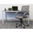 thumbnail image 2 of Scranton & Co Contemporary Mesh Back with Pewter Task Office Chair in Grey, 2 of 6