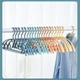 thumbnail image 2 of CCOCC 10Pcs Plastic Hangers,Plastic White Plastic Hangers,Suit Hangers for Men,Size13, 2 of 4