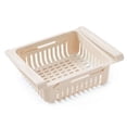 thumbnail image 1 of Nvzi Retractable Drawer Refrigerator Storage Box Food Preservation Sorting Storage Box Refrigerator Shelf Plastic Storage Box for Refrigerator Shelves Under 0.5 Inches - Apricot, 1 of 5