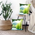 thumbnail image 5 of LALILO Throw Pillow Covers Waterfall Deep Forest Croatia Park Cushion Cover 18" x 18", 2 Pack, 5 of 6