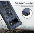 thumbnail image 6 of Designed for Google Pixel 7 Pro Case Basic Phone Case with Stand Bracket Military Grade Drop Protection Dual Layer Shockproof Durable Hard Rigid PC Anti-Scratch Protective Heat Dissipation Cover-Blue, 6 of 14