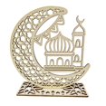 thumbnail image 1 of Ramadán Mubarak DIY Decoraitons Adorno artesanal de madera Eid para decoración de fiesta musulmana islámica, 1 of 8