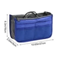 thumbnail image 3 of Bolsa Organizadora de Viaje con Doble Cremallera, Bolsillos de Malla Transparente y Diseño Multicompartimento: Bolsa de Almacenamiento Plegable de Poliéster para Cosméticos, Artículos de Aseo, Papele, 3 of 6
