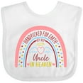 thumbnail image 3 of Inktastic Handpicked for Earth by My Uncle in Heaven Rainbow Boys or Girls Baby Bib, 3 of 4