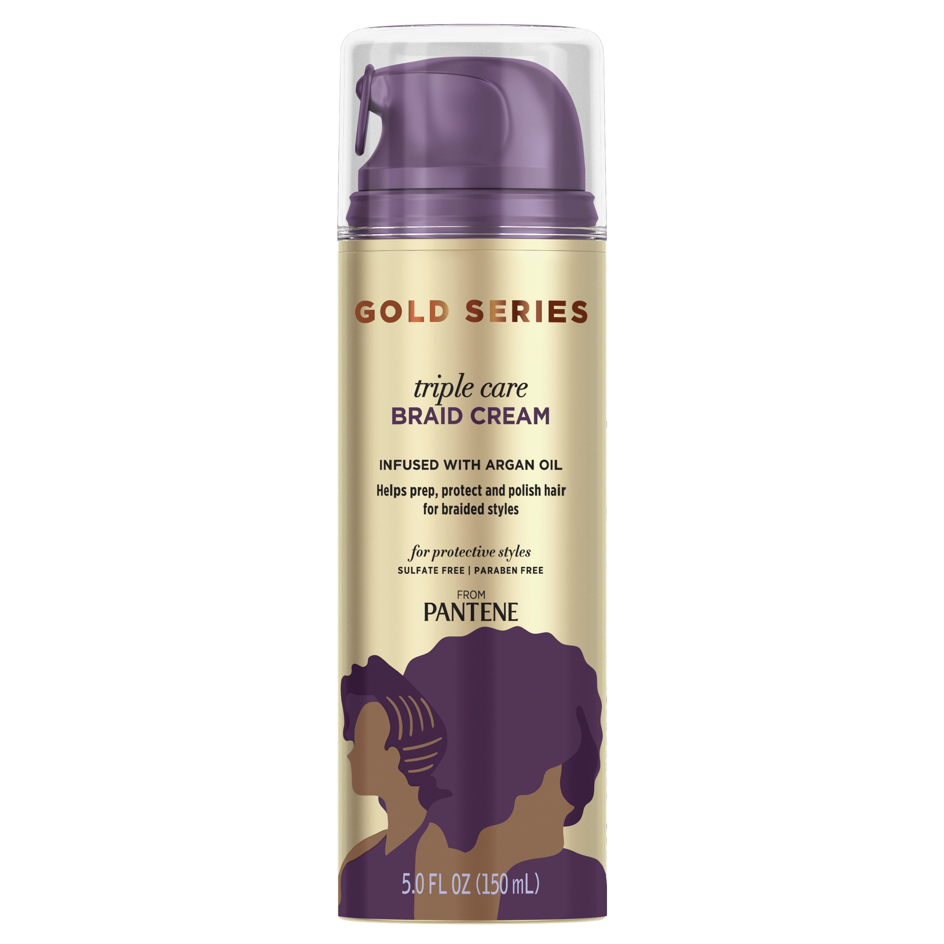 Gold Series from Pantene Triple Care Braid Cream with Argan Oil, 5 fl oz