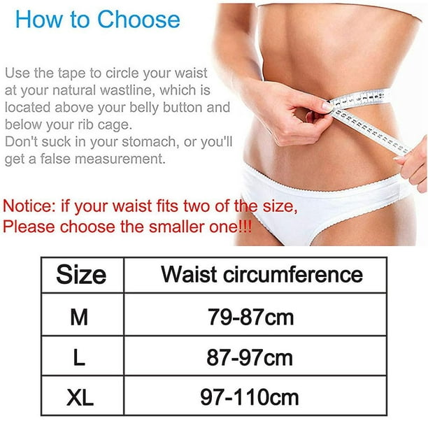 Please choose a size according to your waist circumference