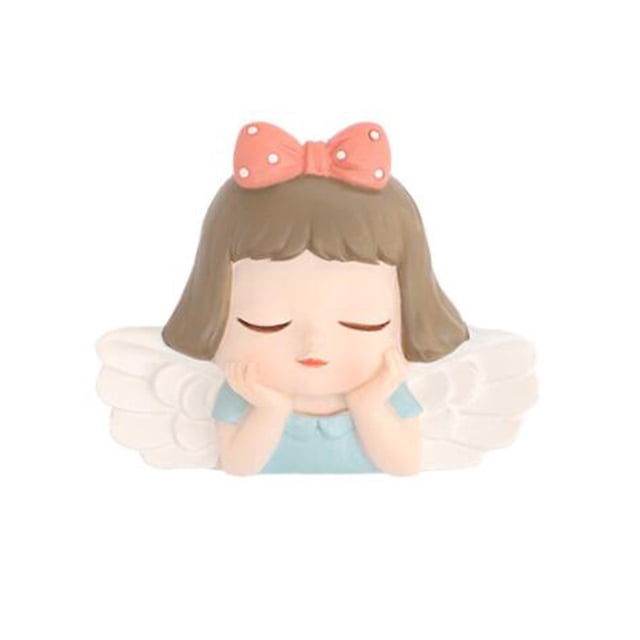 Removable Switch Sticker, Cartoon Resin Angel 3D, Cartoon Wall Sticker Decor, Family Light Switch Decals DIY Kids Bedroom Car Office Home Decoration