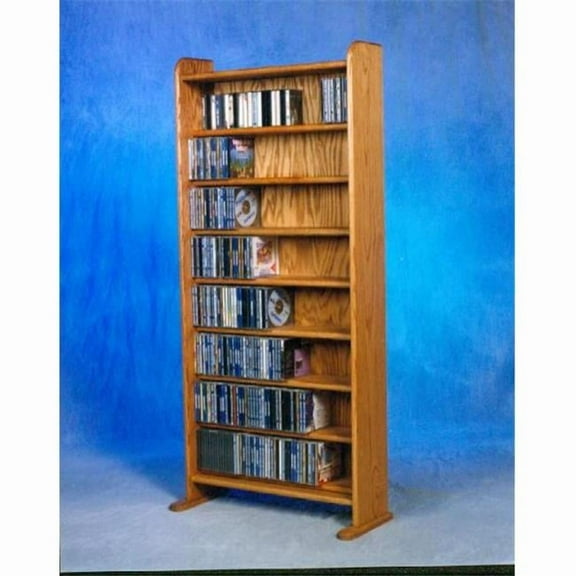 Wood Shed 802 Solid Oak 8 Shelf CD Cabinet