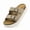 khaki, variant on Footbed Sandals for Kids– Comfortable Double Buckle Slip-On with Genuine Suede Footbed & Arch Support Slides for Boy Girl Footwear