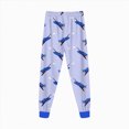 thumbnail image 6 of CAUYDY 5T 6T 7T 8Y 9Y 10Y Child Boy Sleepwear Clothes for Kids Long Sleeve Shirt Elastic Pants 2Pcs Cute Set Boys Fall Winter Pajamas Sizes 6-7 Years,Blue, 6 of 7