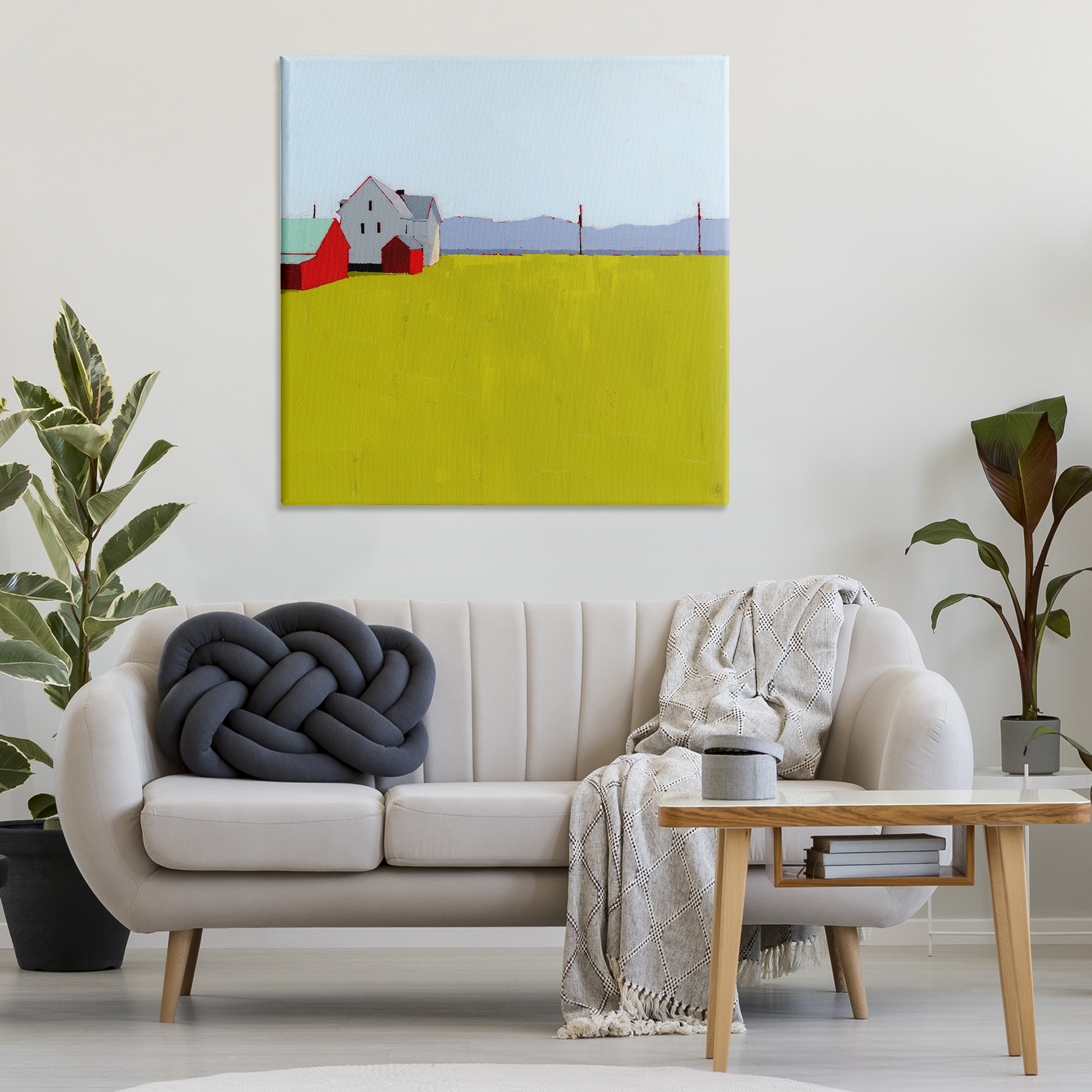 Farmhouse & Shed Landscape Canvas Wall Art, design by Ruth LaGue