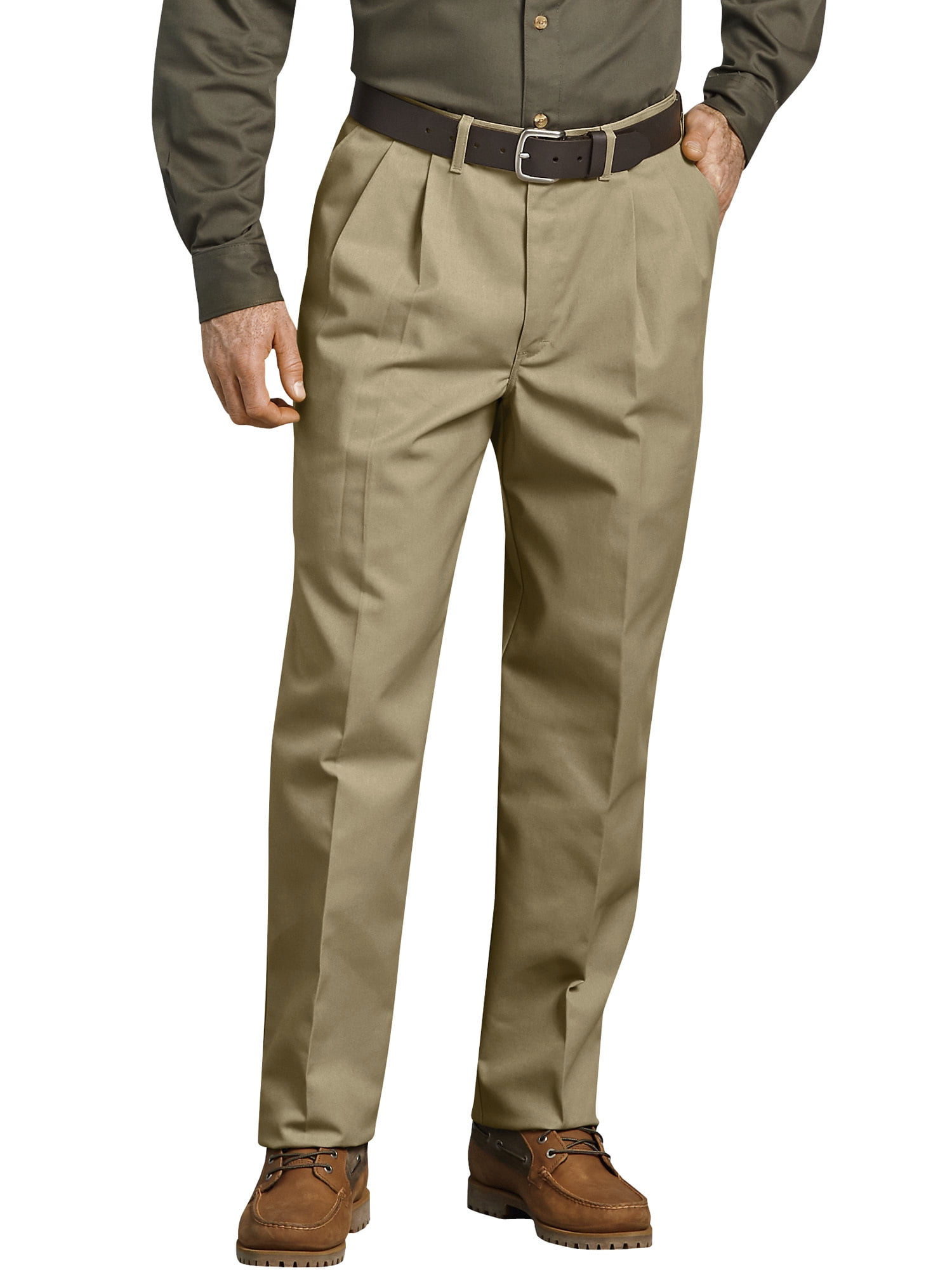 Genuine Dickies - Big Men's Pleated Front Comfort-Waist Work Pant ...