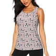 thumbnail image 2 of Uemuo Dachshund Dog Puppy Pattern Workout Tank Tops for Women Breathable Moisture-wicking tank top Sleeveless Running Loose Fit Yoga Tops Active Shirts Sports Gym Exercise, 2 of 9
