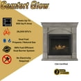thumbnail image 2 of Comfort Glow Dual Fuel Ventless Gas Fireplace 26000 BTU Heats 900 sq ft - Pewter Oak - GFD3840T, 2 of 5