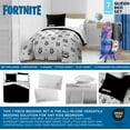 thumbnail image 2 of Jay Franco 7-Pieces Black White Fortnite Trooper Comforter Bedding Sets, Queen, 2 of 6