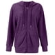 thumbnail image 2 of Suéteres para Mujer, Sudaderas de Punto de Larga con Cremallera, Sudaderas Acanaladas, Sudaderas Casuales Holgadas con Bolsillo. Púrpura M, 2 of 10