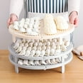 thumbnail image 4 of Ludlz Anti-sticking Foldable Pasta Single Layer Cover Dumplings Pad Tray Kitchen Tool, 4 of 8