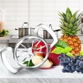 thumbnail image 5 of Apples Cutter Tool with 12 Blade, Stainless Steel Silver Sharp Apple Slicer, Fruit Corer Peeler and Divider for Up To 4 Inch Apples, 5 of 8