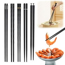 Japanese Style Fiberglass Chopsticks, Dishwasher Safe Reusable Metal Chopsticks with Gift Case, Non-Slip Square Edges for Asian Cuisine & Sushi Clearance!