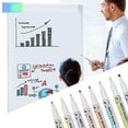 thumbnail image 6 of Whiteboard Marker Pens Set | Fine Tip Magnetic Cap with Built-In Eraser | 8 Vibrant Colors | Low Odor Quick-Dry Washable Ink for Office Home Glass Boards | 8 Pack, 6 of 9