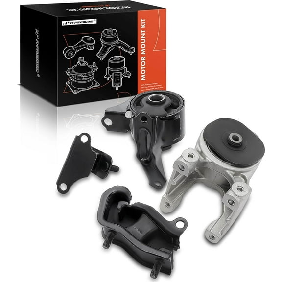 A-Premium 4PCS Engine Motor Mount and Transmission Mount Kit Compatible with Honda Odyssey 1999 2000 2001 2002 2003 2004, 3.5L, Automatic Transmission, Replace# 50806S0KA80, 50806S3VA01