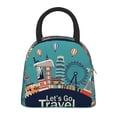thumbnail image 1 of Easygdp Let's go Travel Bolsa de Almuerzo Insulada Grande, Forro de Aluminio, Diseño Espacioso, a Prueba de Fugas, Ideal para Trabajo, Picnics, Viajes y Actividades al Aire Libre, 1 of 6
