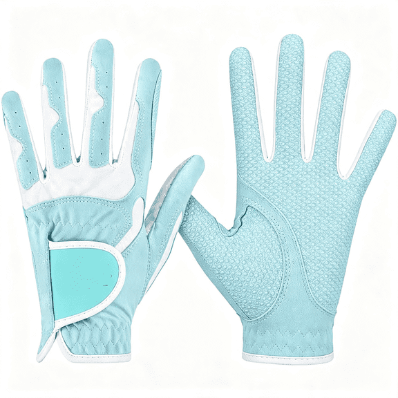BESTSKY Women'S Golf Glove One Pair (4 Color Options),Improved Grip System,Cool and Comfortable,Anti-Slip Wear-Resistant Breathable Comfort Golf Glove Left Hand