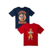 Dragon Ball Z Boys Legend in the Making Graphic T-Shirt, 2-Pack, Sizes 4-18