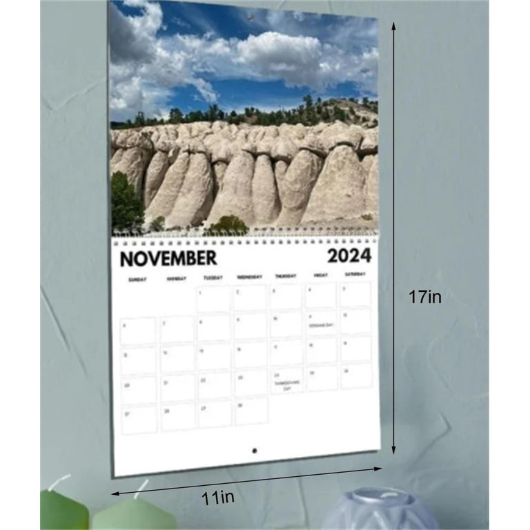Stiwee Trendy Pick Decoration 2024 Calendar 2024 Wall Calendar, Cool View  Wall Calendar 2024, 2024 View Calendar - Walmart.com