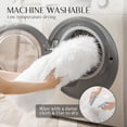 thumbnail image 4 of Luniquz Faux Fur Rug, White Small Area Rugs, Fluffy Sheepskin Fur Rug, Ultra Soft 2x3 Ft Rugs, Machine Washable Shag Rug, Nursery Throw Rugs for Bed, Living, Kids Room, 4 of 6
