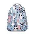 thumbnail image 3 of "Fun Floral Cat Backpack - Perfect Gift for Students, Durable Bookbag for College, Waterproof Laptop Bag with Pockets", 3 of 6