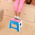 thumbnail image 3 of Taburete plegable Silla pequeña Taburete portátil avanzado para niños 32 * 22,5 * 30 cm (superficie de la silla rosa), 3 of 8