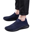 thumbnail image 4 of Men's Knit Sock Shoes S𝗅ip on Casual Sneakers Comfortable Soft Sole Sport Shoes Breathable Gym Workout Shoes Laceless Walking Tennis Shoes for Summer and Autumn, 4 of 9