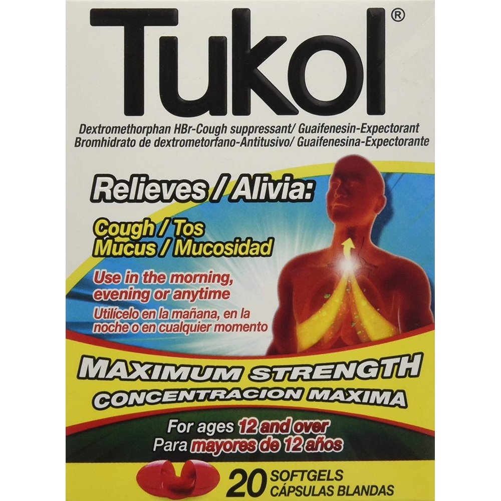 Dual Cough Relief, 20 softgels, Help loosen phlegm (mucus) and thin