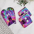 thumbnail image 5 of Rick And Morty 4 Pcs Oven Mitts And Pot Holders Kitchen Oven Glove with Potholders Non-Slip Cooking Gloves for Cooking Baking Grilling, 5 of 7