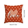 thumbnail image 3 of Yusimy 45 x 45 Inch Valentine's Day Heart Themed Pillowcase with Heart and Flower Print for Sofa Decor for Holiday Decor, 3 of 6