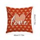 thumbnail image 3 of V-alentine's Day Themed Pillow Cover Heart And Floral Print Sofa Decorative Pillowcase Holiday Decoration, 3 of 6