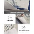 thumbnail image 5 of Nautical Sailboat Large Area Rug 4x6ft Woven Runner Rug,Navy Blue Ocean Seagull Waves Ship Washable Living Room Bedroom Kitchen Bathroom Classroom Carpet with Tassels,Indoor Outdoor Throw Door Mat, 5 of 5