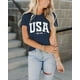 thumbnail image 4 of Camiseta INFITTY para mujer, 4 de julio, color azul marino, talla S, 4 of 4