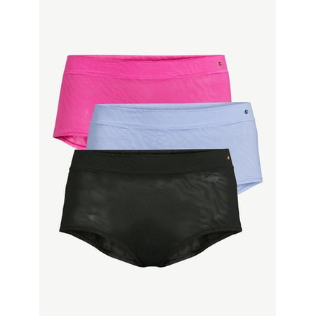 

Sofia Intimates by Sofia Vergara Women s Lace Boyshort Panties 3-Pack