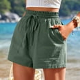 thumbnail image 3 of MKLEKYY Pantalones Cortos De Mezclilla Para Mujer, Cómodos Y Suaves, Informales, A La Moda, Elásticos. Características:, 3 of 4